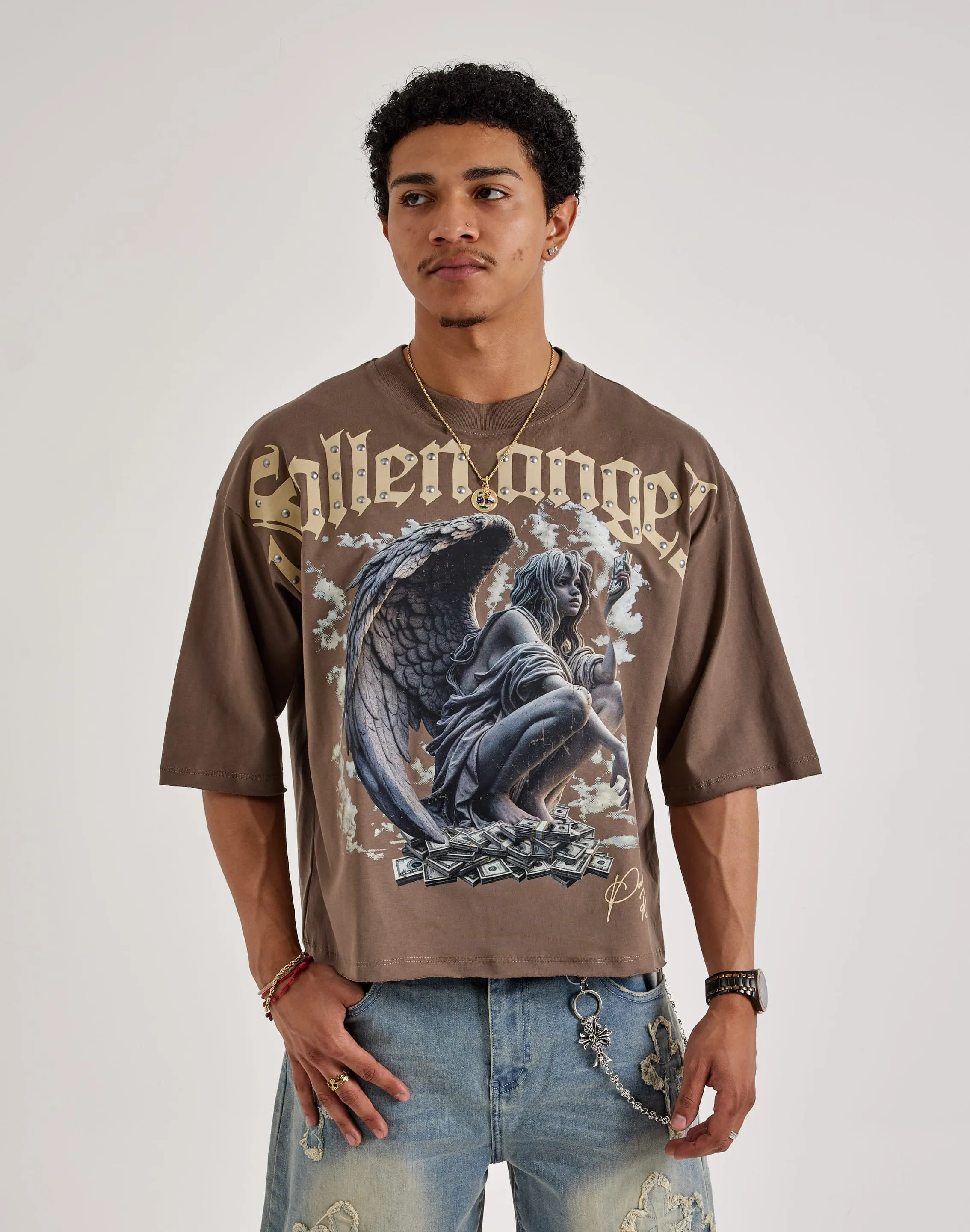 Roku Studio Lost Angel Tee AntiPilling Fabric Tagless Labeling