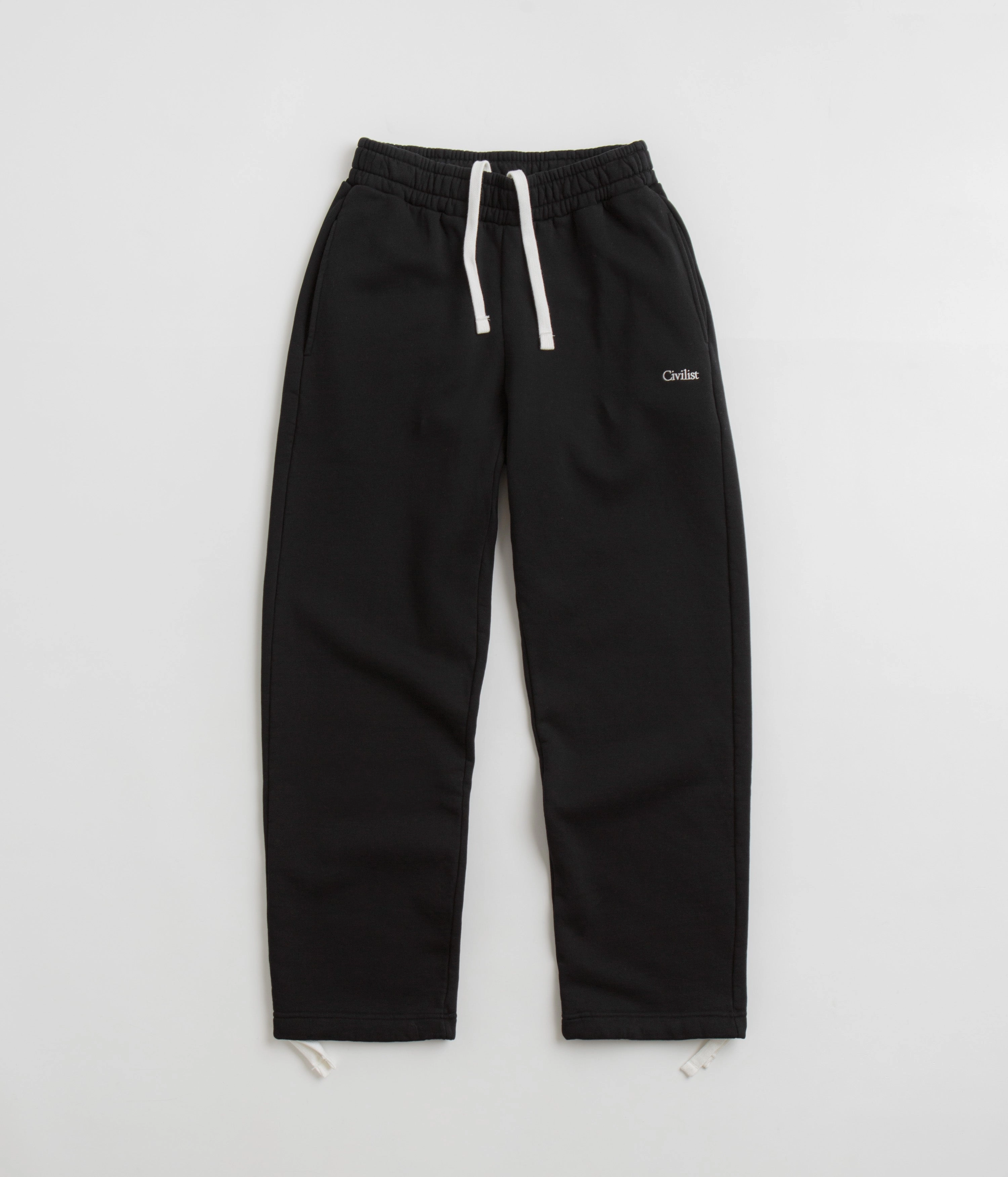 Civilist Leisure Sweatpants - Black Lightweight Weave