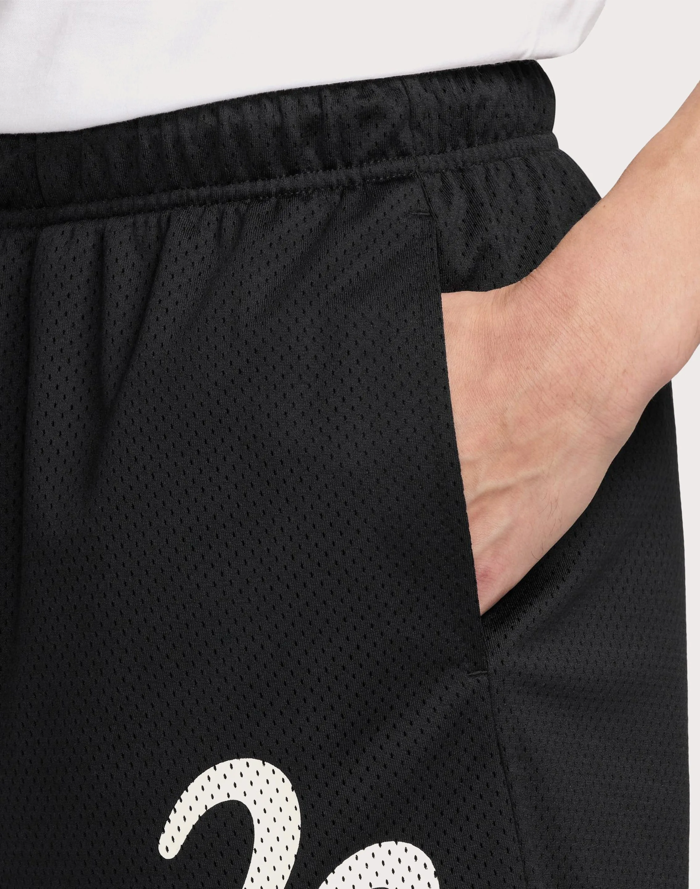 Spark Glow Ventilated Back Panels Jordan MVP Mesh Black Shorts