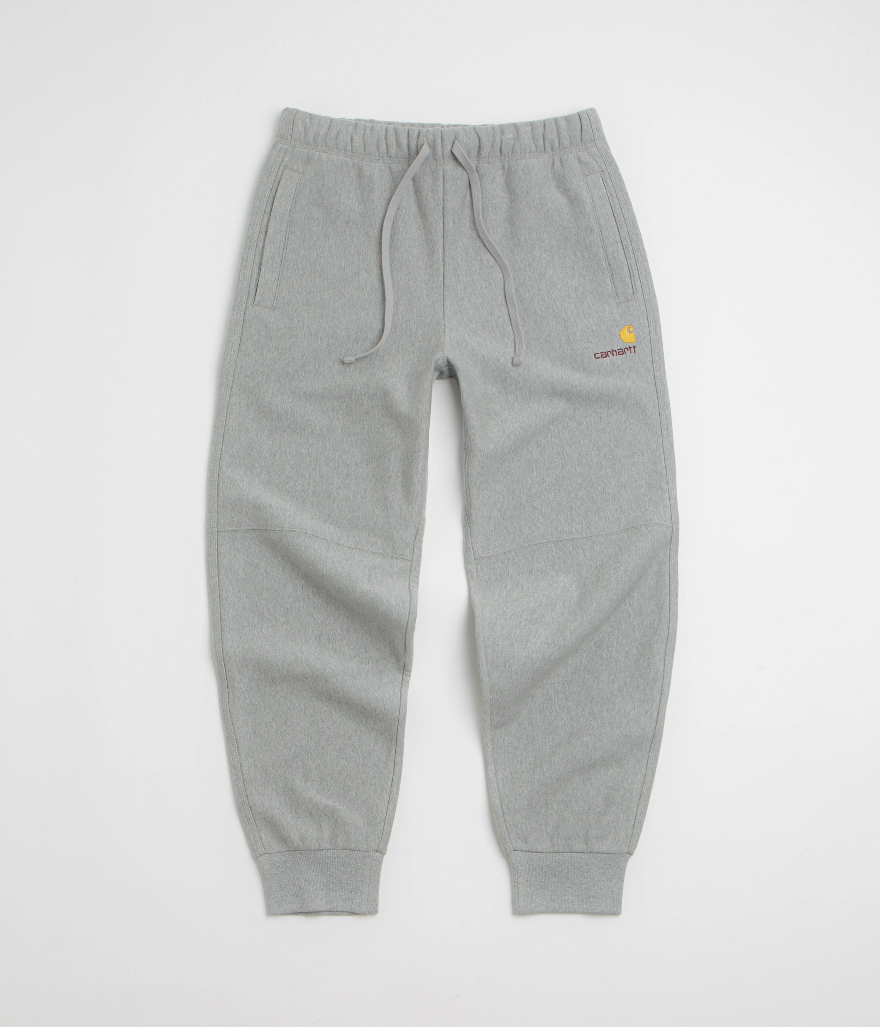 NonIrritatingStitching Carhartt American Script Sweatpants - Grey Heather