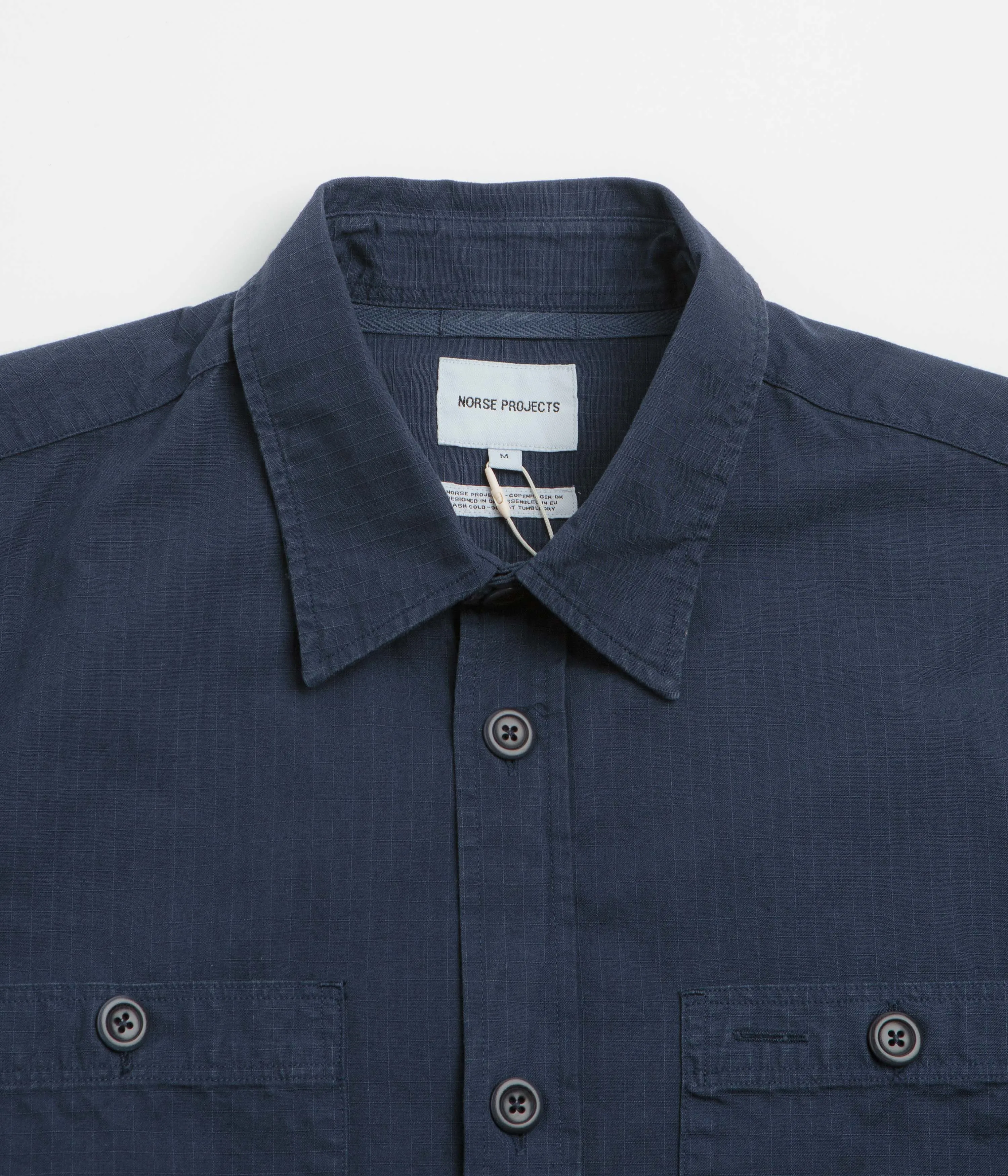 Layering Essential Norse Projects Algot Relaxed Shirt - Workwear Blue