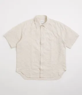 Norse Projects Mo Oversized Fil Coupe Short Sleeve Shirt - Ecru Creative Professional Versatile Look