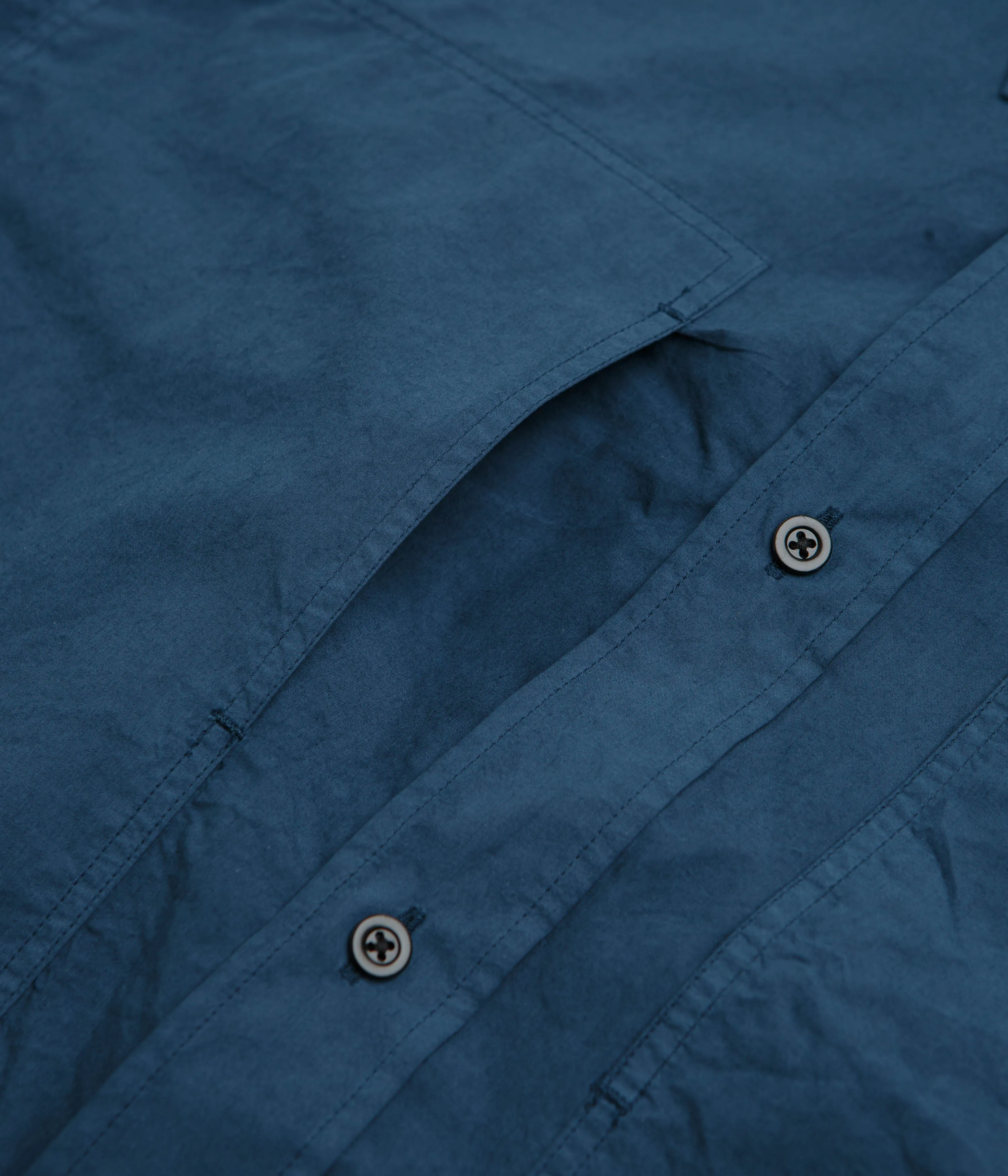 Layered Sleeve Cuffs Norse Projects Mo Tencel Shirt - Estate Blue