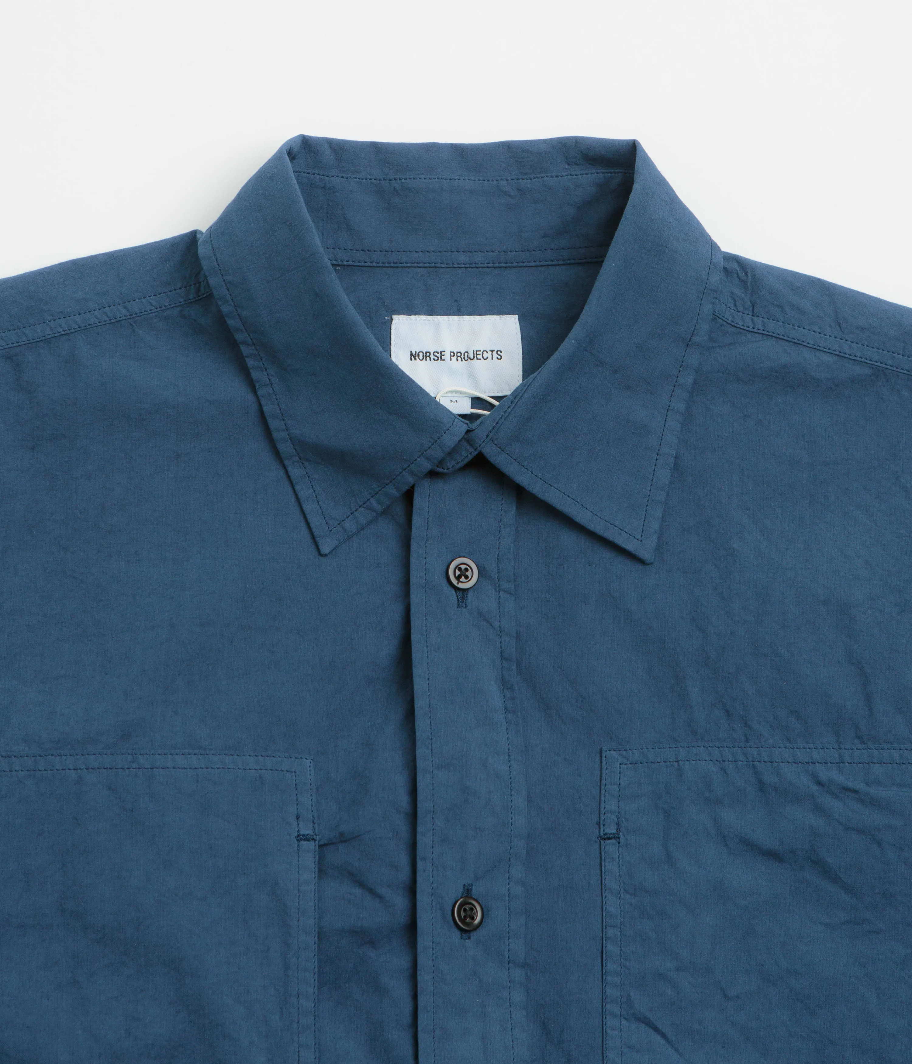 Abstract print Norse Projects Mo Tencel Shirt - Estate Blue