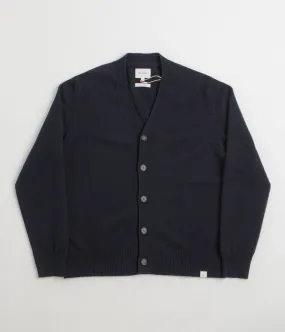 Muscular Frame Norse Projects Standard Merino Cardigan - Dark Navy