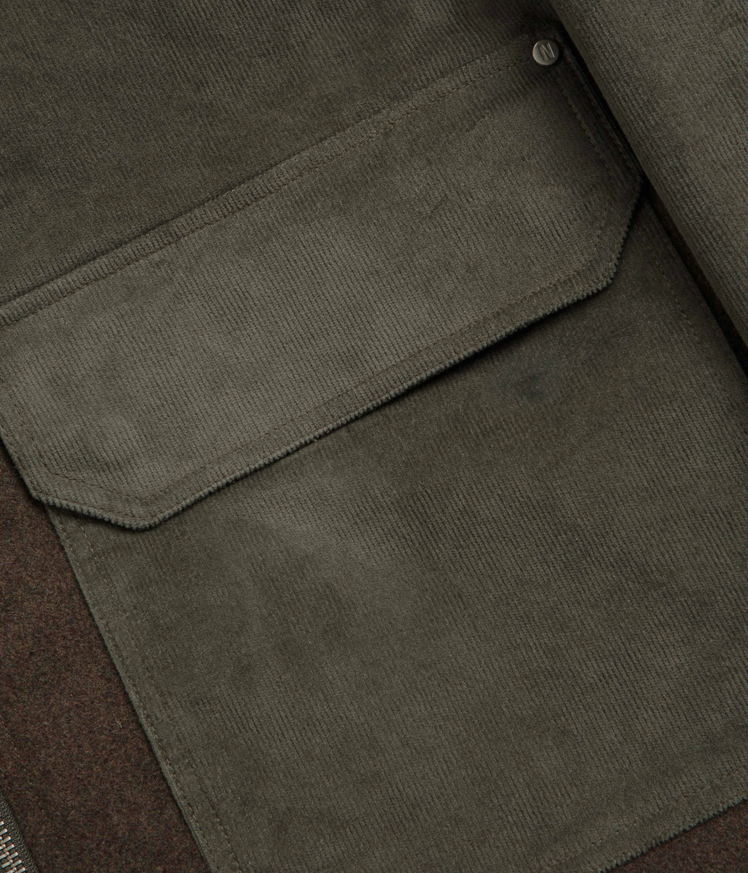 Present Bow-tie Norse Projects Hakon Solotex Corduroy Jacket - Ivy Green