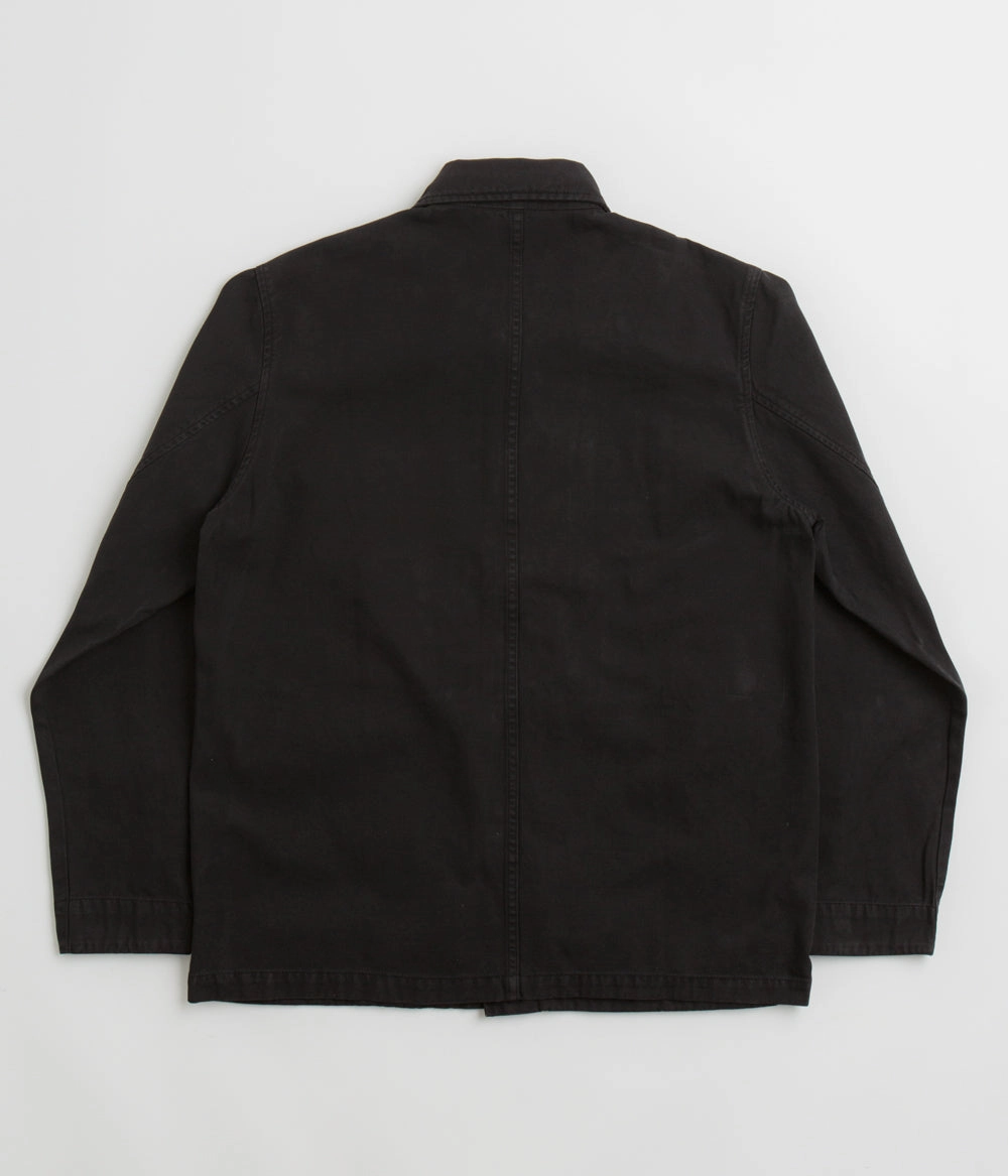 Non Bulky Silhouette Norse Projects Standard Twill Overshirt - Black
