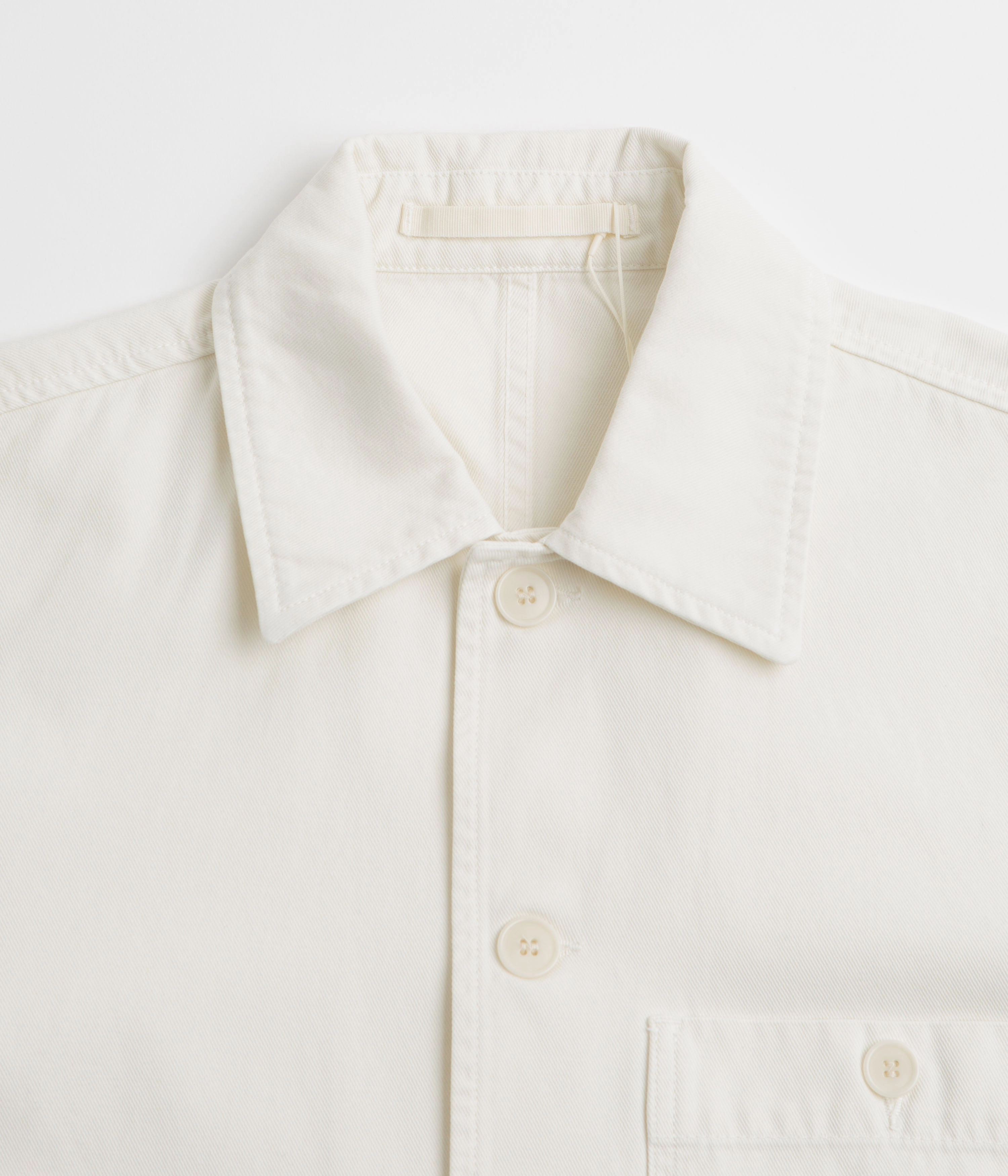 Norse Projects Standard Twill Overshirt - Ecru Razor