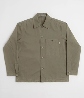 Service Norse Projects Standard Twill Overshirt - Sediment Green