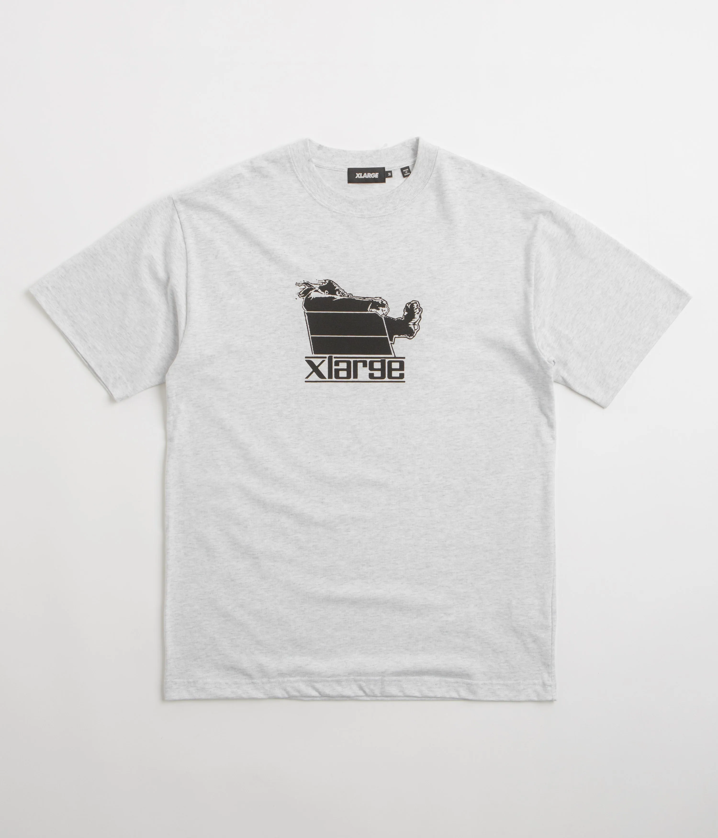 Vintage Look XLarge Wind Pressure T-Shirt - Ash