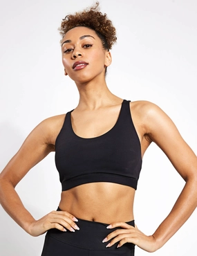 All Me Medium-Support Bra - Black Sports bra alternative adults
