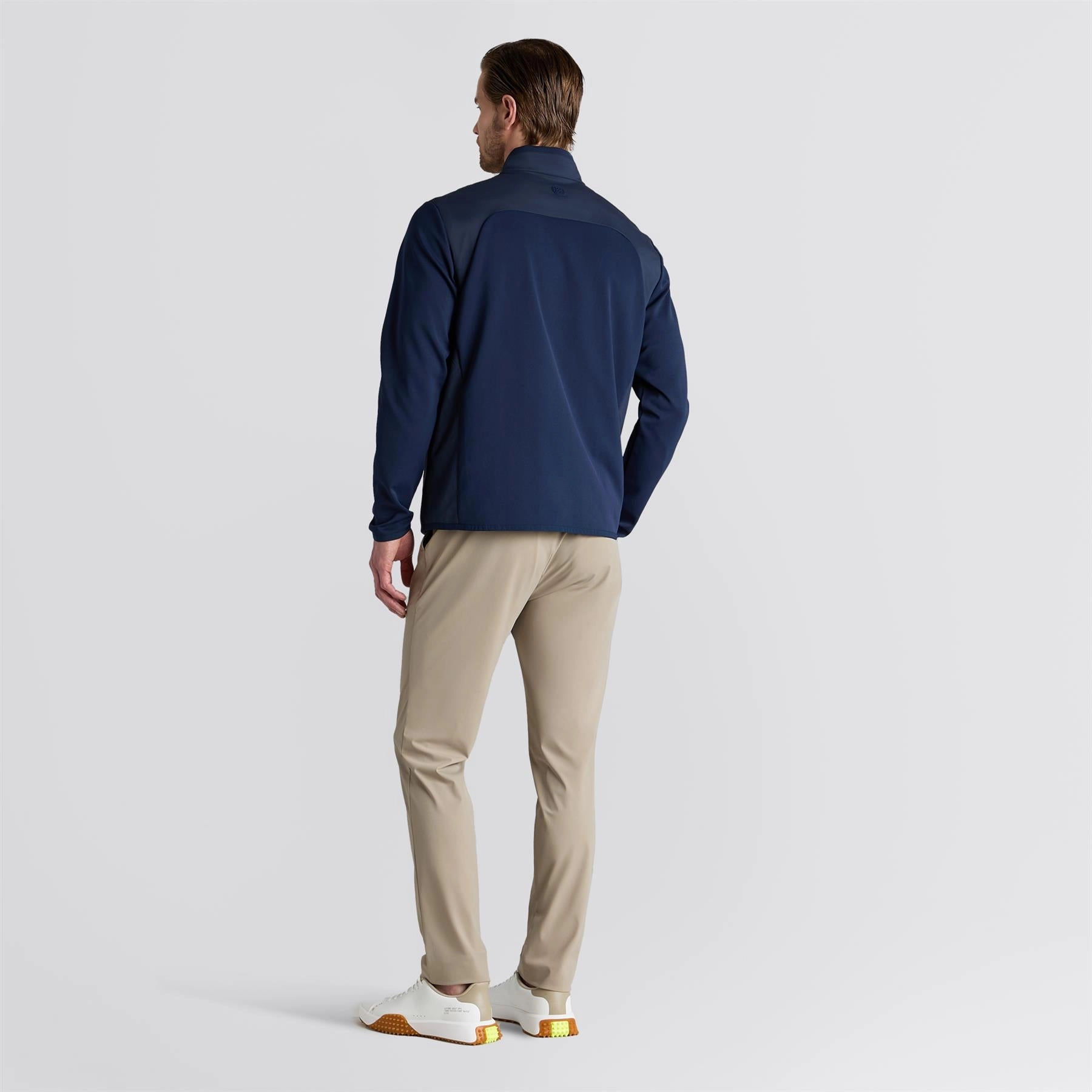 graduation Nylon Panelled Quarter Zip Jacket Twilight