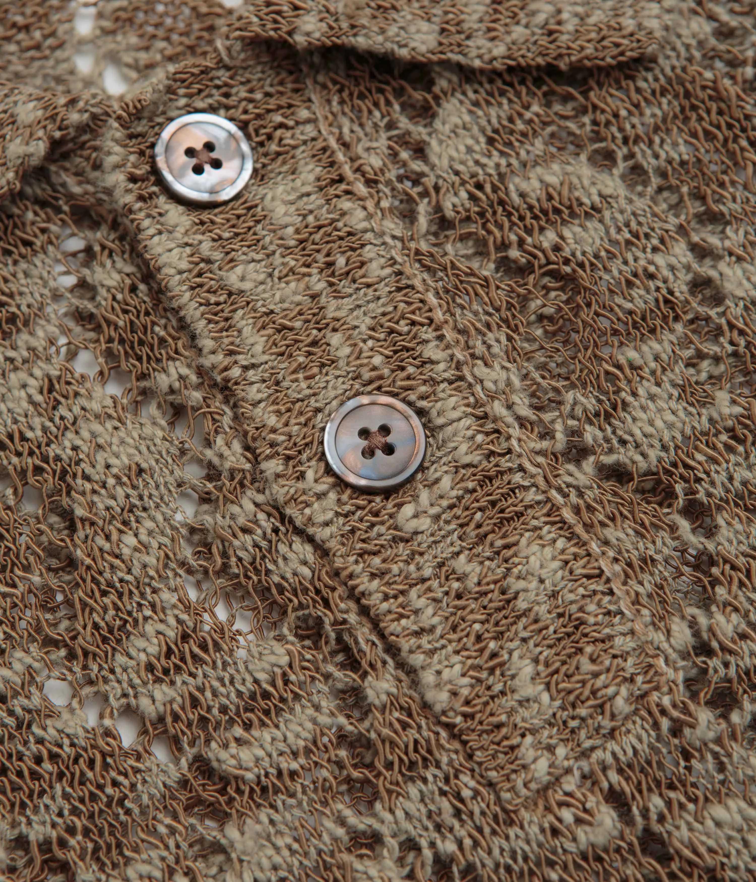 Washable Obey Andre Polo Short Sleeve Sweatshirt - Toffee Brown