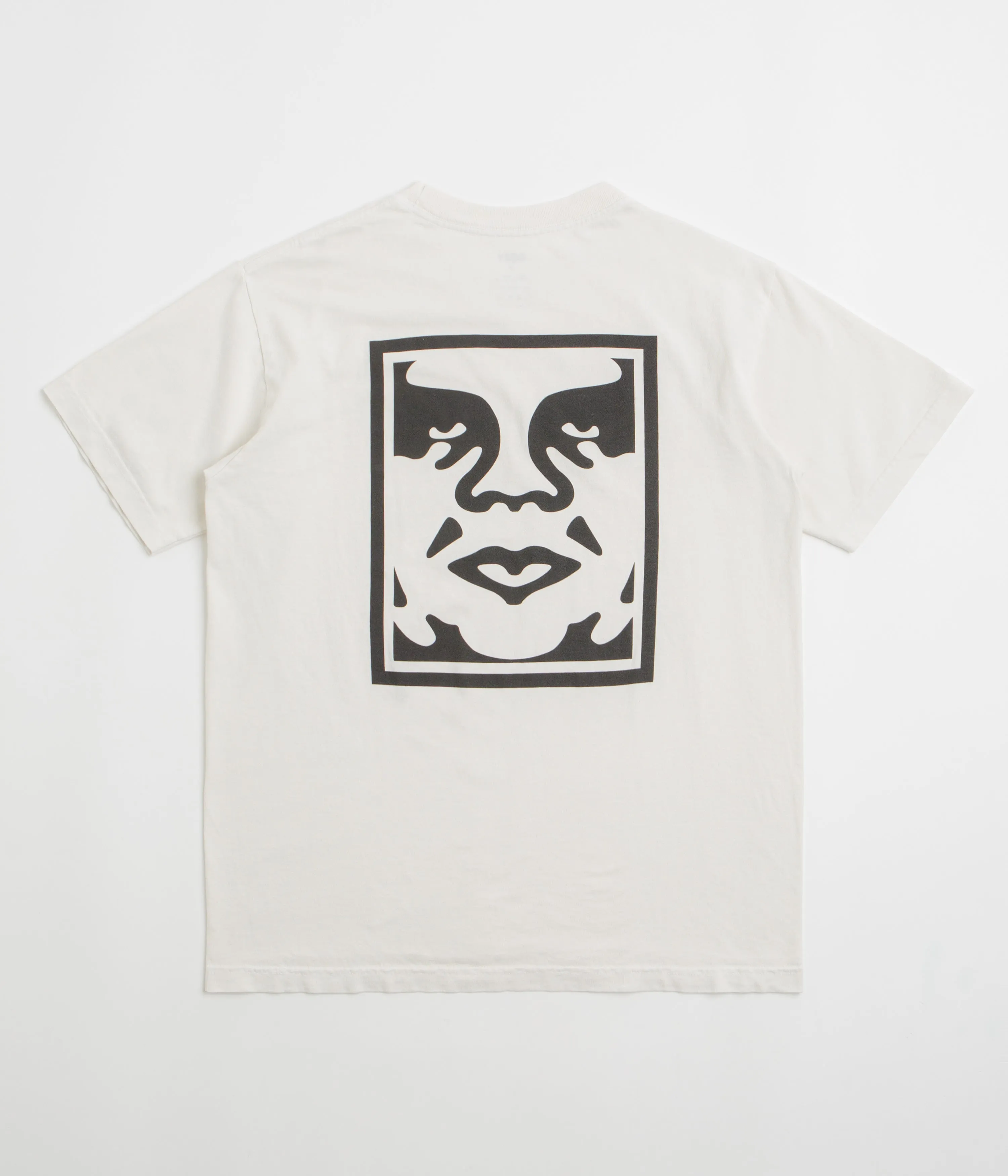 classicness Obey Bold Icon Face T-Shirt - Pigment Chalk