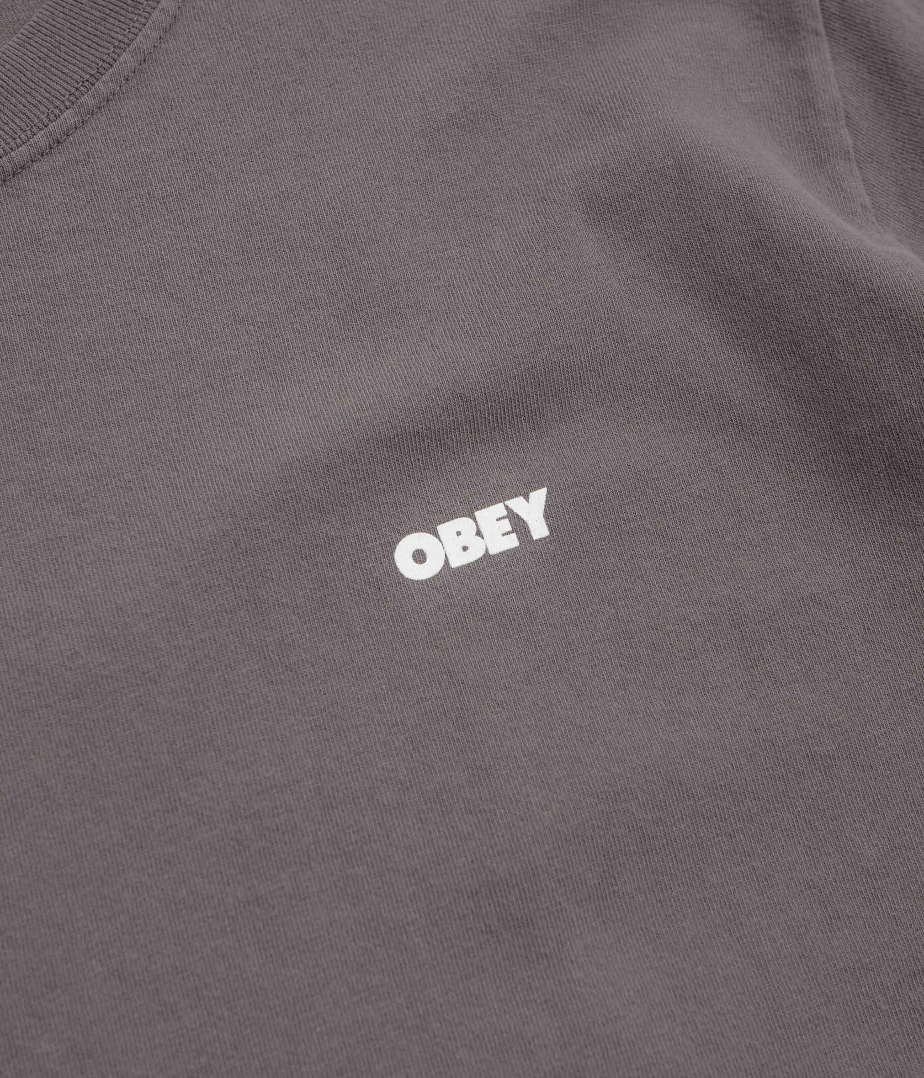 Ergonomic Sleeve Length Custom made Obey Bold Icon Face T-Shirt - Pigment Dusty Black