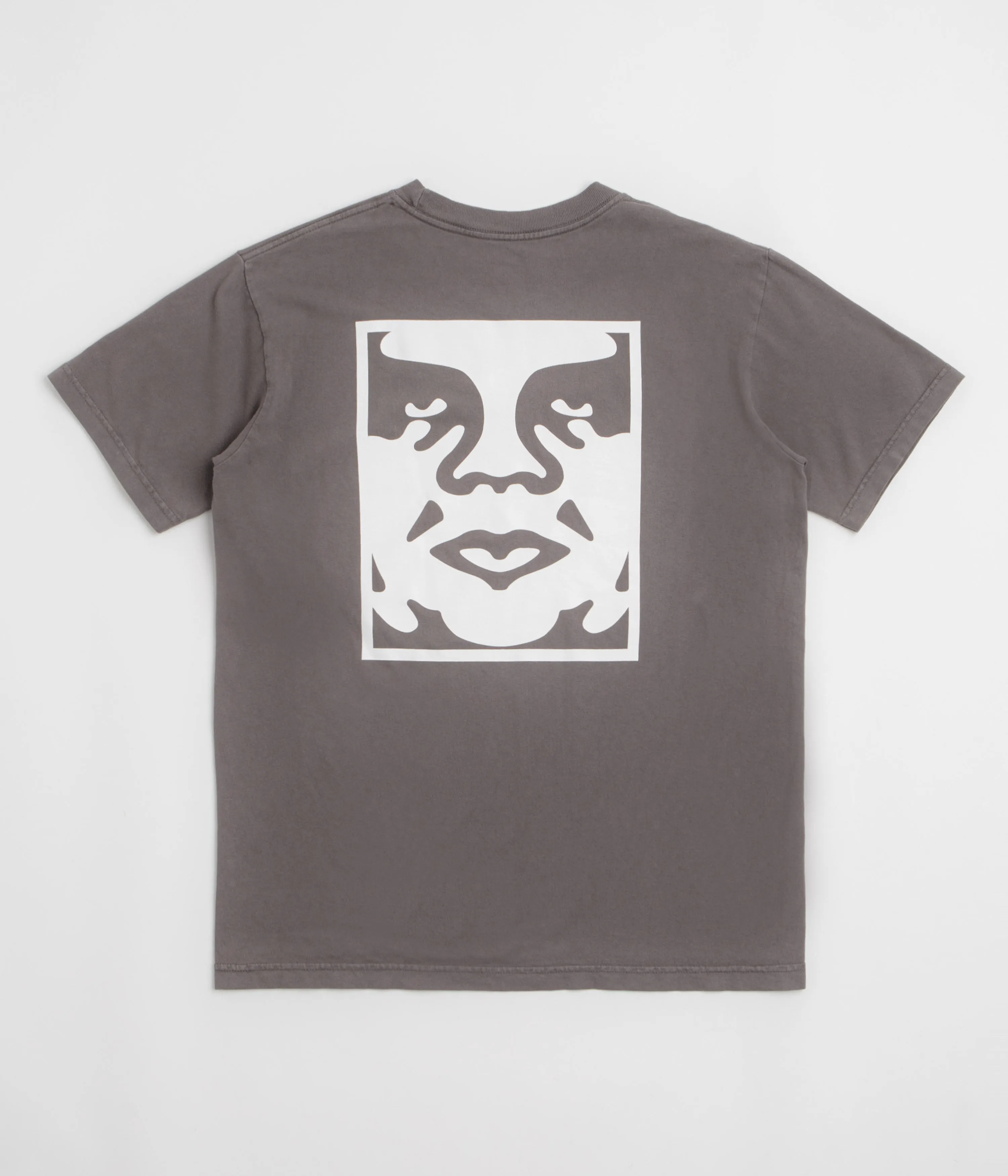 Obey Bold Icon Face T-Shirt - Pigment Dusty Black off-peak season Sleeveless