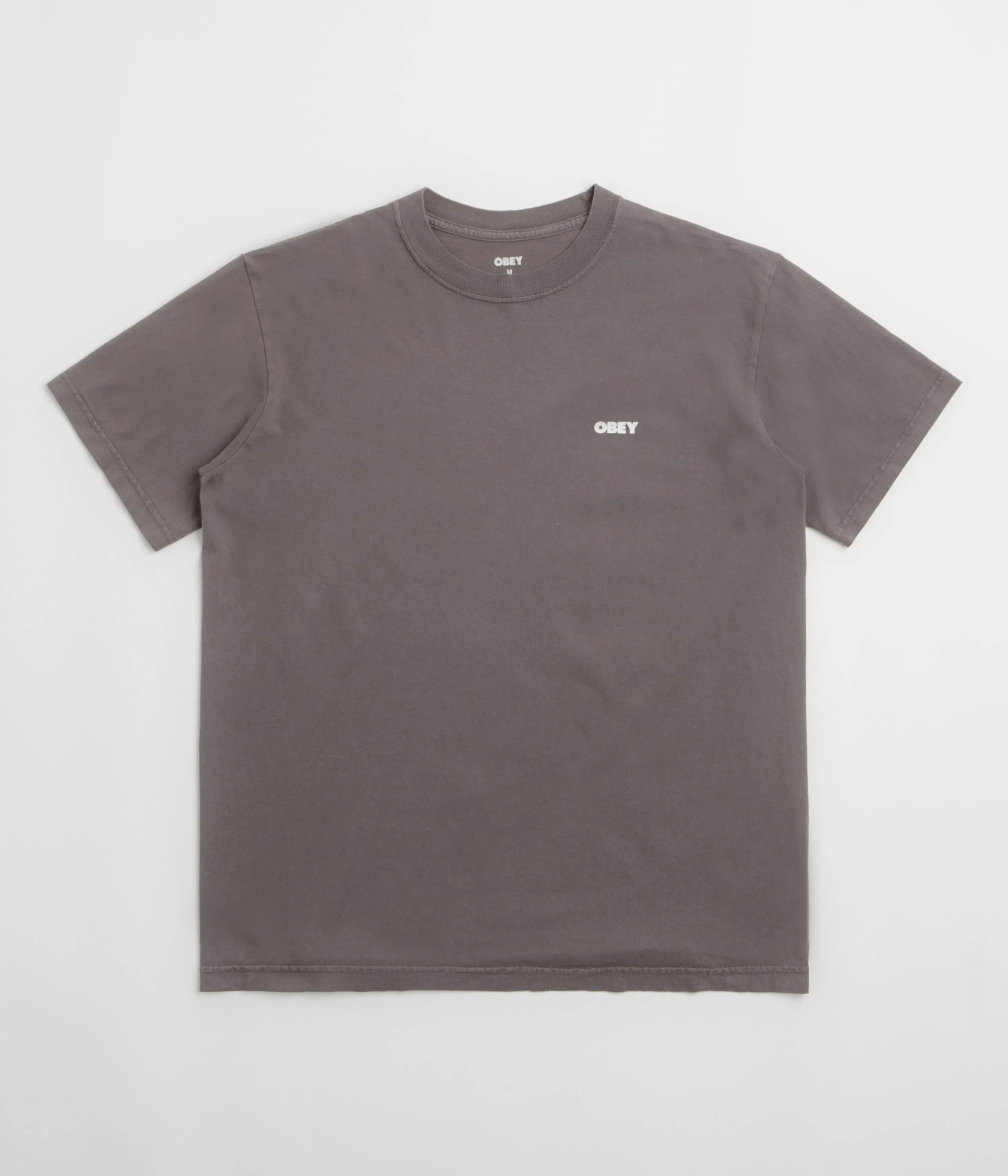 Obey Bold Icon Face T-Shirt - Pigment Dusty Black Short Length Practical