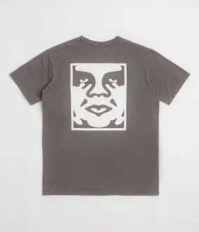 Obey Bold Icon Face T-Shirt - Pigment Dusty Black off-peak season Sleeveless