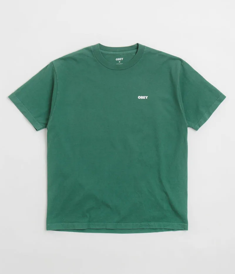 Obey Bold Icon Face T-Shirt - Pigment Rain Forest helicopter venue Matching Set