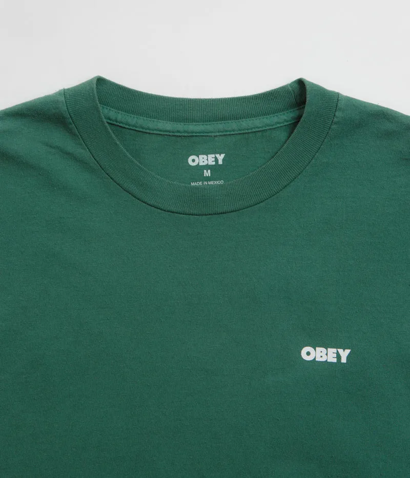 Obey Bold Icon Face T-Shirt - Pigment Rain Forest park cinema event