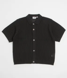 Obey Dez Sweater Short Sleeve Shirt - Digital Back Round Collar