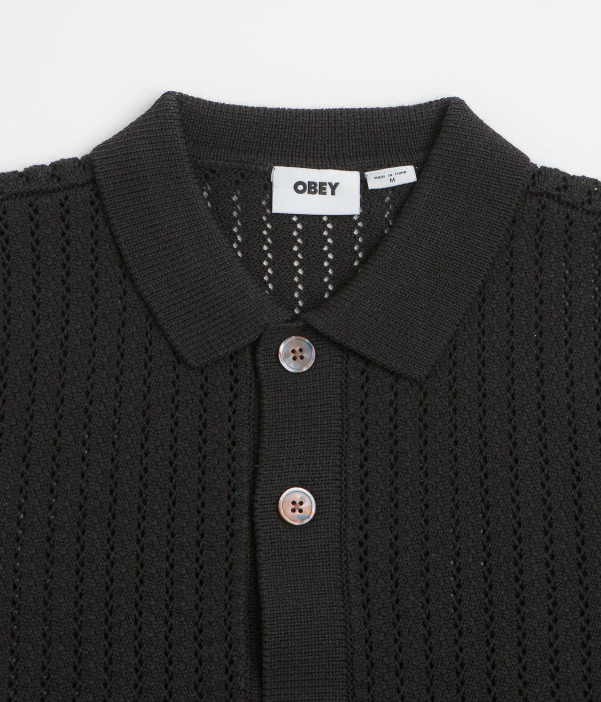 Obey Dez Sweater Short Sleeve Shirt - Digital Back Modern Appeal Versatile Outfit