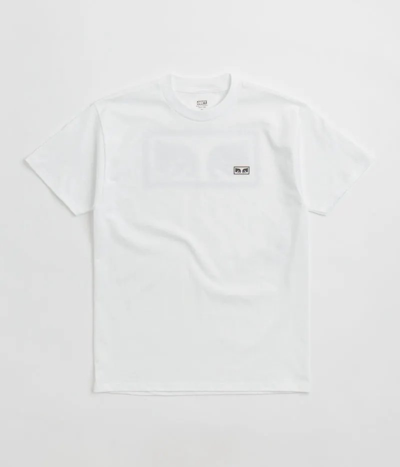 Seamless Side Panels Obey Eyes 3 T-Shirt - White