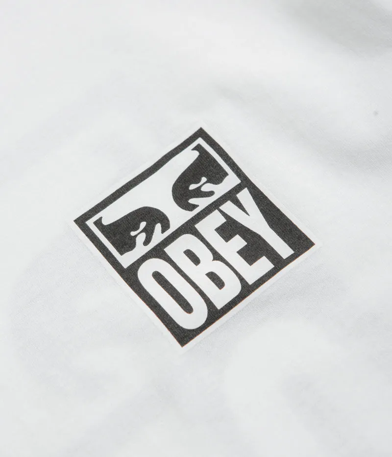 Obey Eyes Icon 2 T-Shirt - White Loose Fit Brushed Cotton Blend