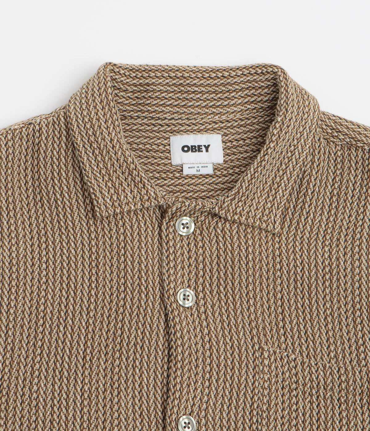 Pullover Design Obey Horace Short Sleeve Shirt - Unbleached Multi