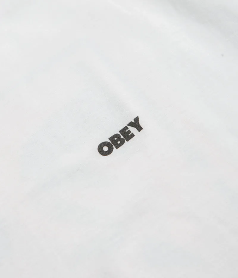 Obey Icon Stencil Flame T-Shirt - White cabin event
