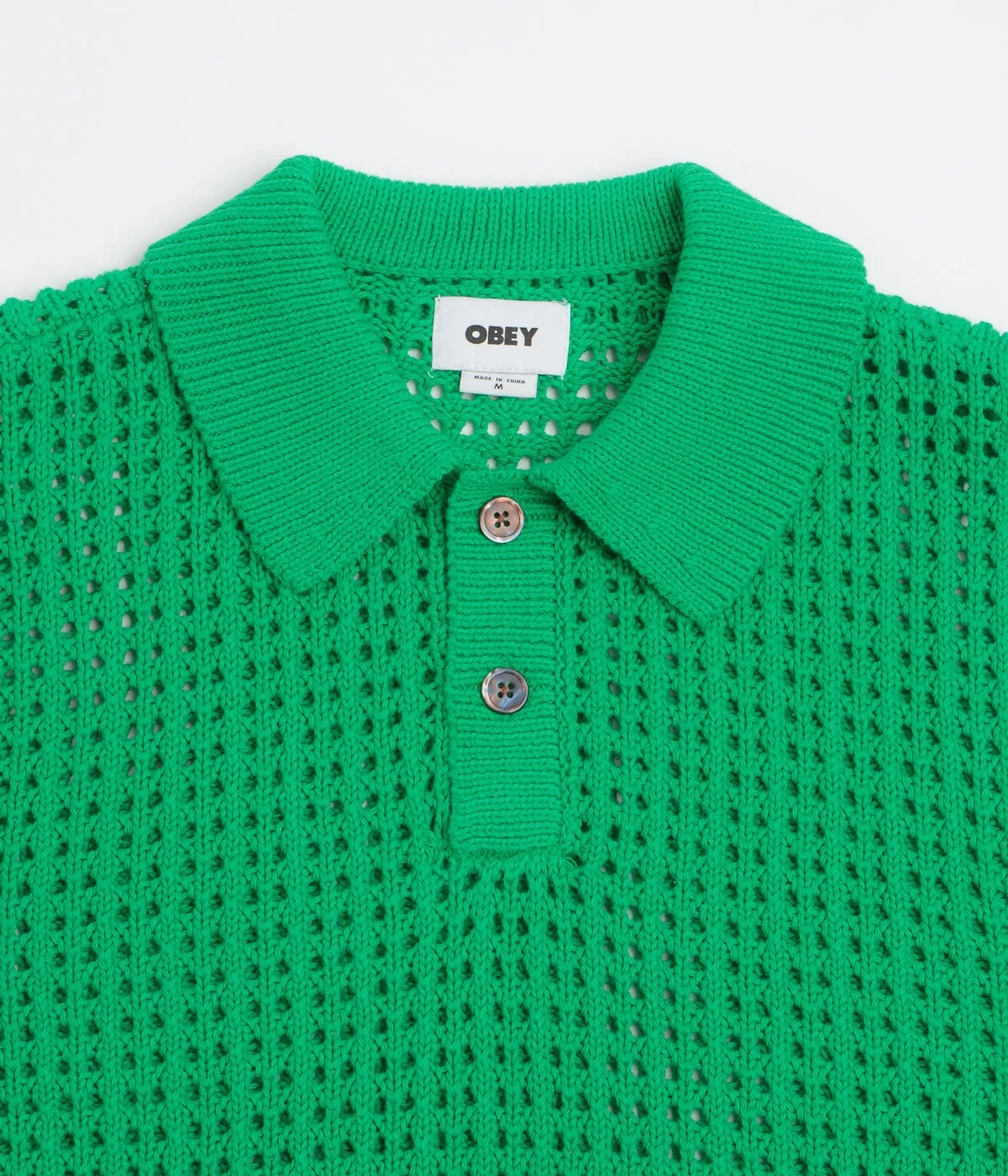 Obey Kody Polo Shirt - Green Solid Hue Urban Style