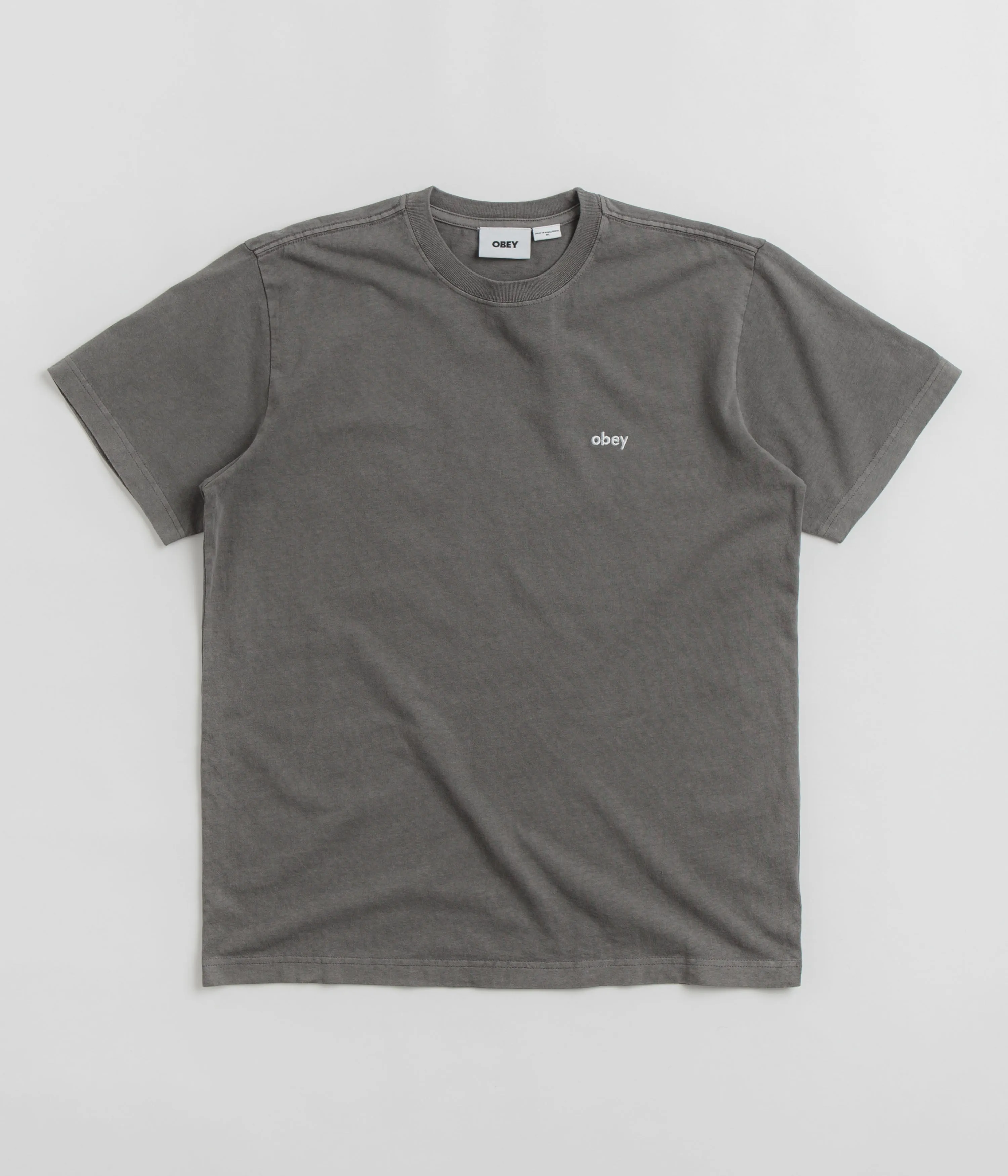 Obey Lowercase Pigment T-Shirt - Digital Black salon event