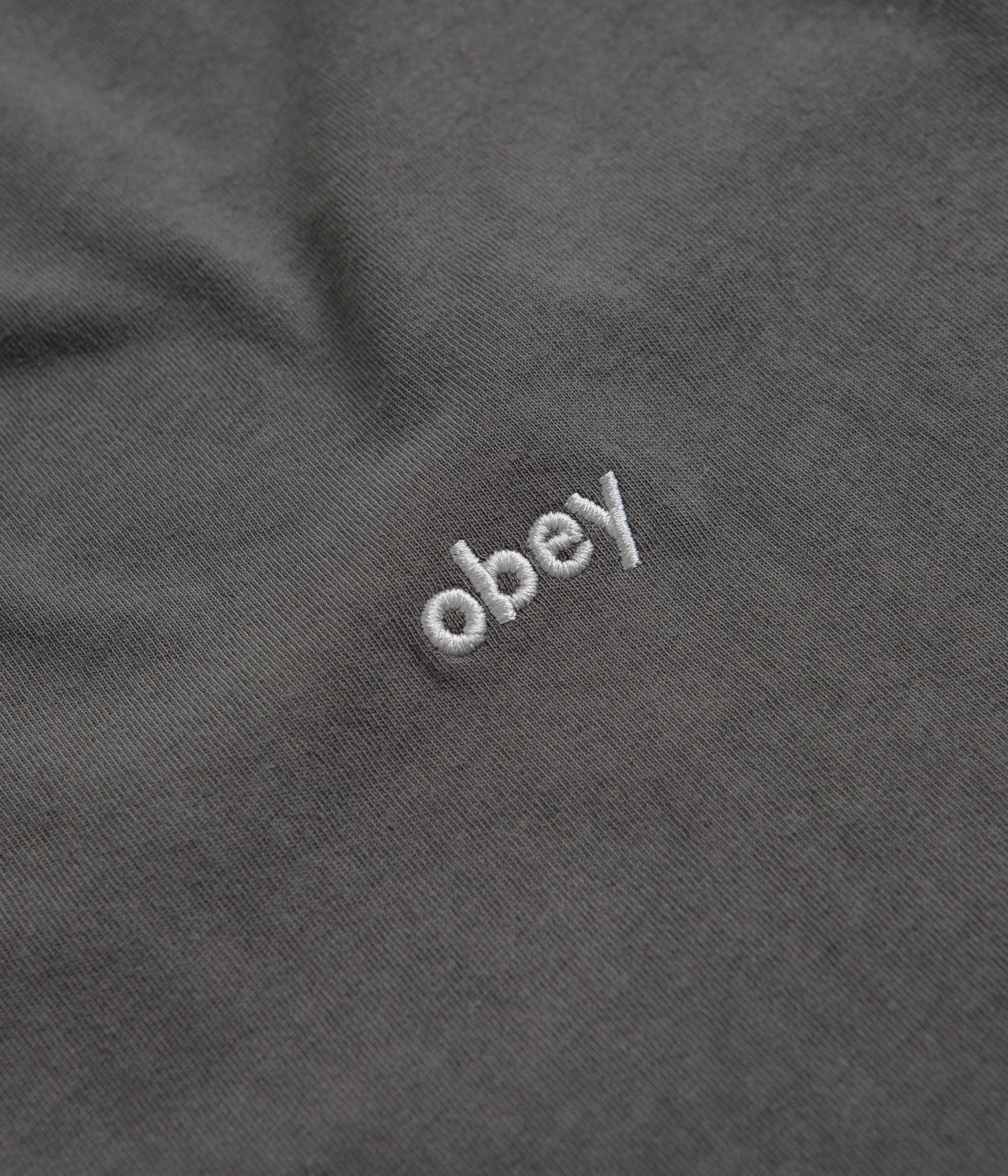 maternity wear Obey Lowercase Pigment T-Shirt - Digital Black