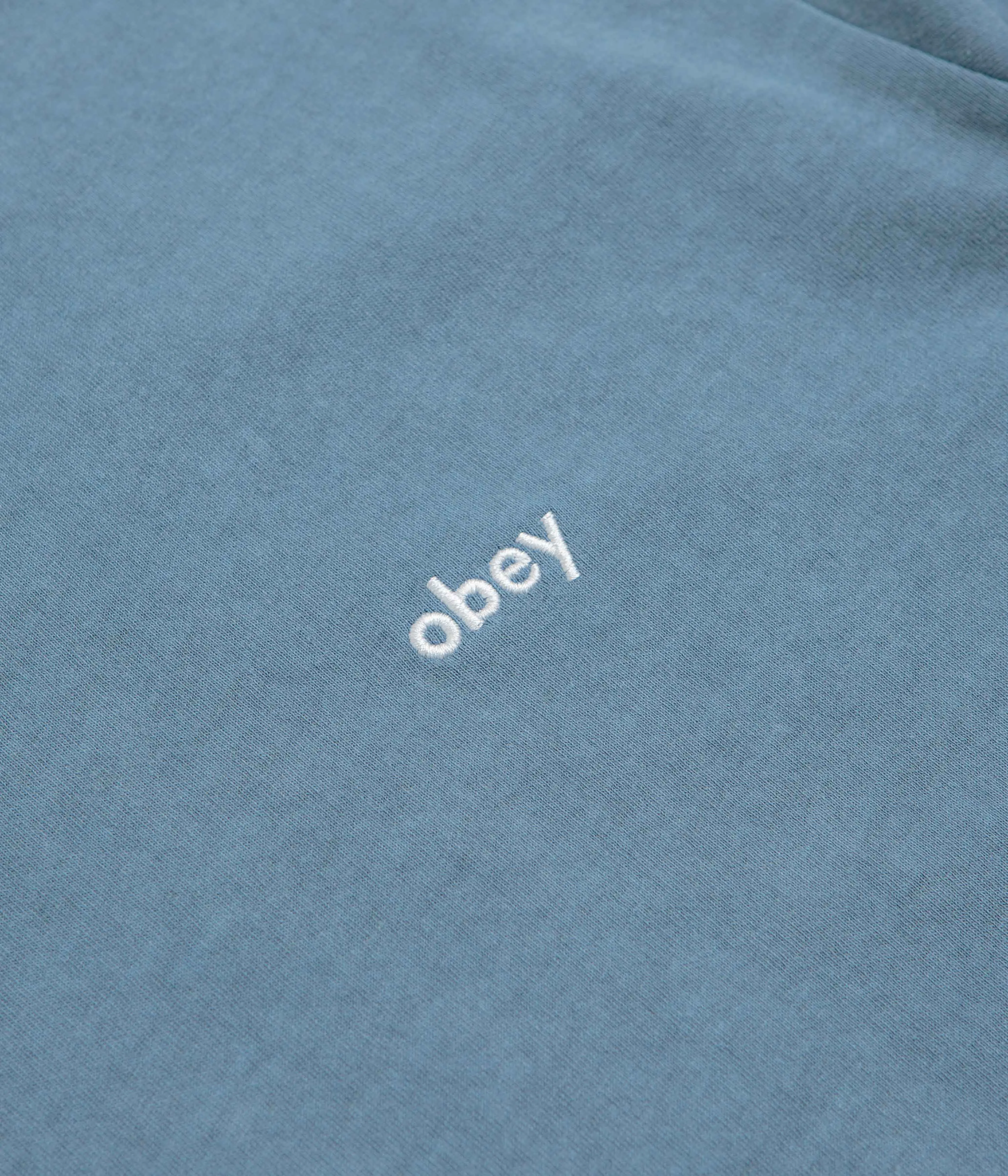 Obey Lowercase Pigment T-Shirt - Pigment Coronet Blue Retro Date night