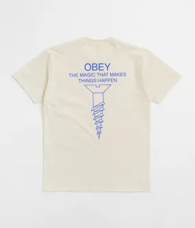 Obey Magic T-Shirt - Cream domestic standalone piece