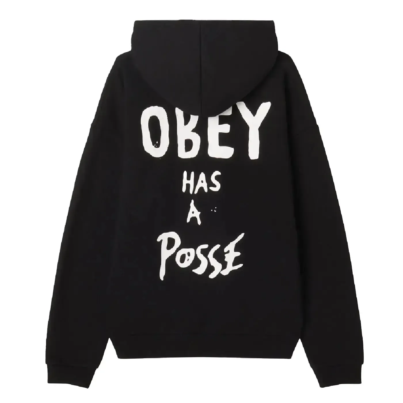 Obey Posse Extra Heavy Hoodie - Black Cozy Night In