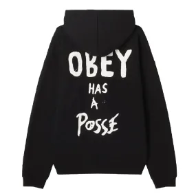 Tennis wear Lion like Obey Posse Extra Heavy Hoodie - Black