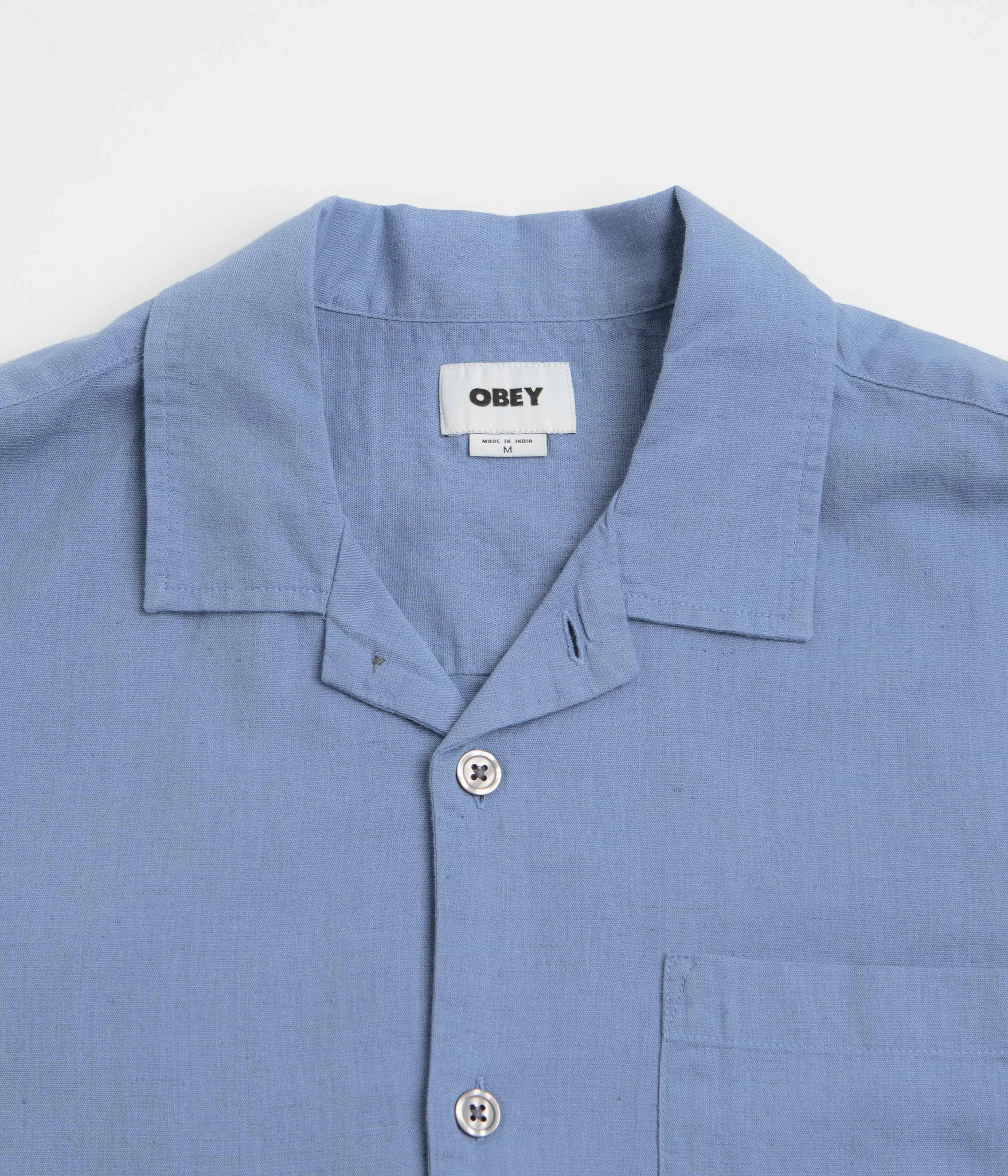 Sports Ready Obey Quentin Short Sleeve Shirt - Colony Blue Multi