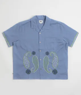 Obey Quentin Short Sleeve Shirt - Colony Blue Multi Eco friendly materials checkered pattern