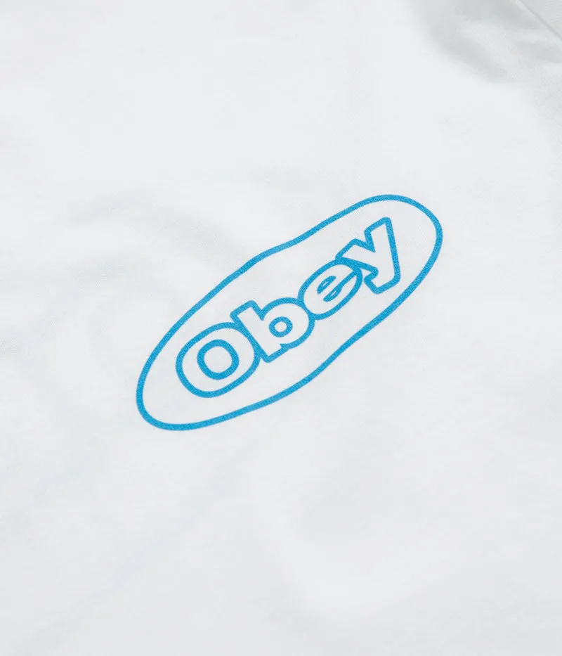 checkered pattern Obey Reaction T-Shirt - White