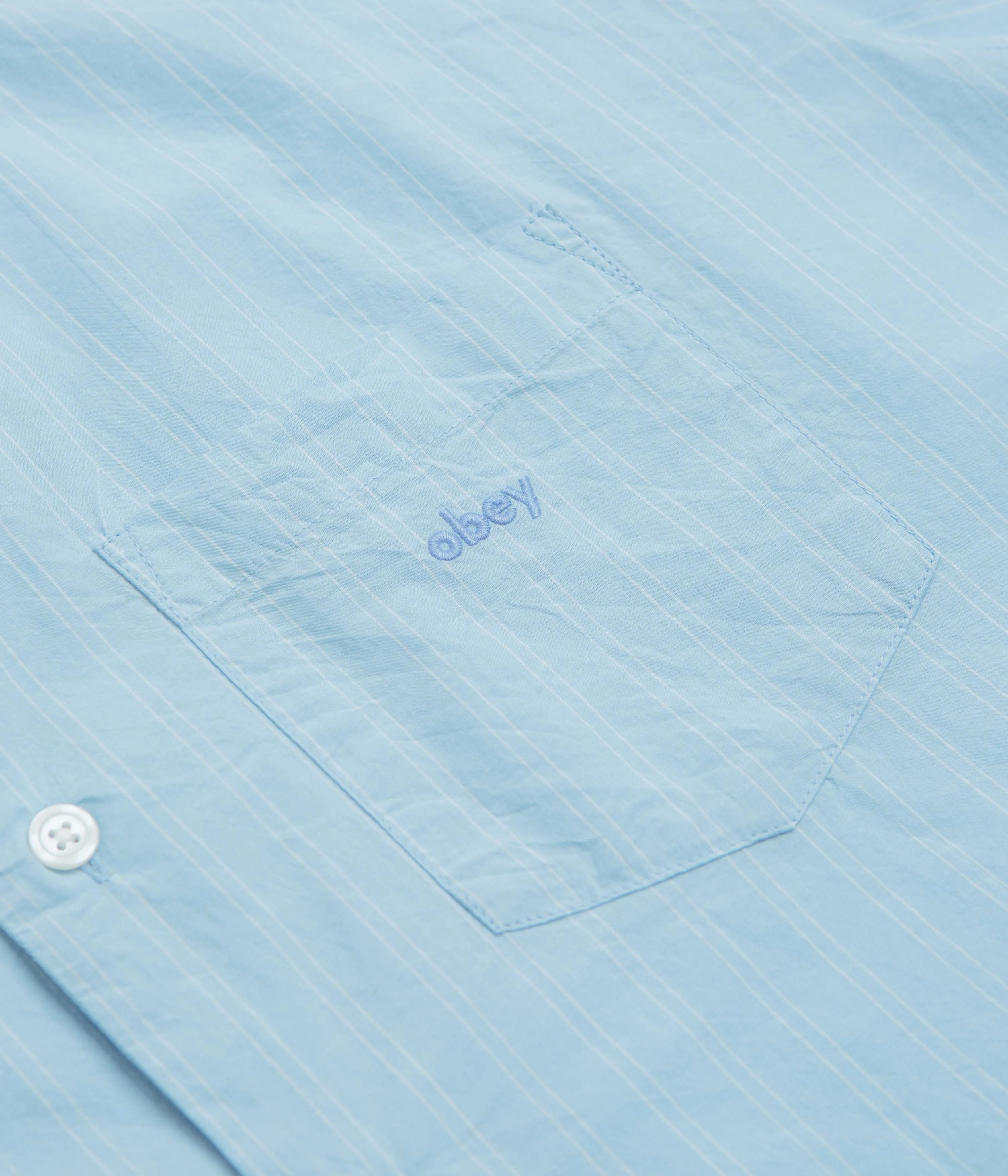 Artistic Design Obey Rizzo Short Sleeve Shirt - Cerulean Multi