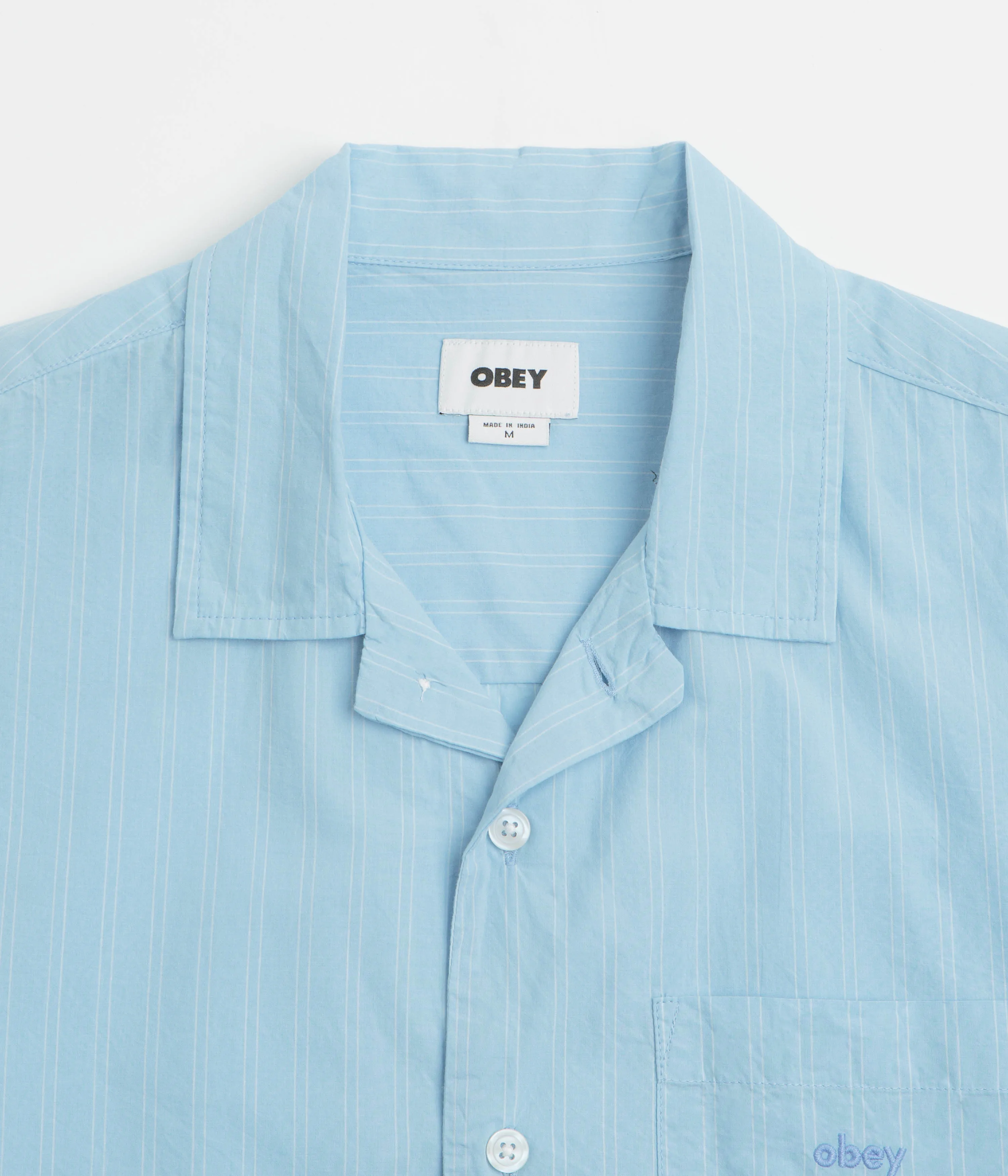 Effortless Comfort Obey Rizzo Short Sleeve Shirt - Cerulean Multi