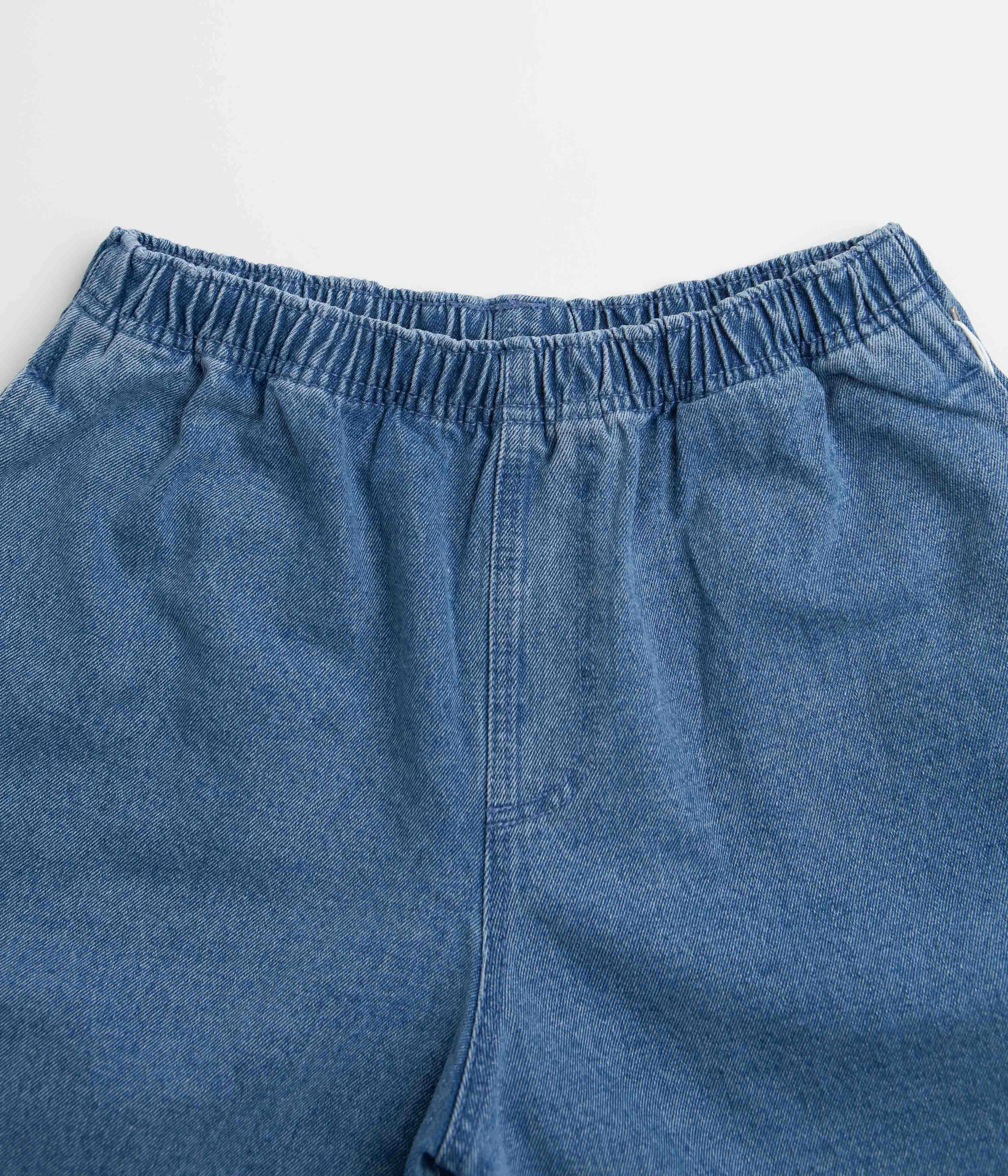 Obey Easy Denim Carpenter Shorts - Light Indigo ReflectiveAccents