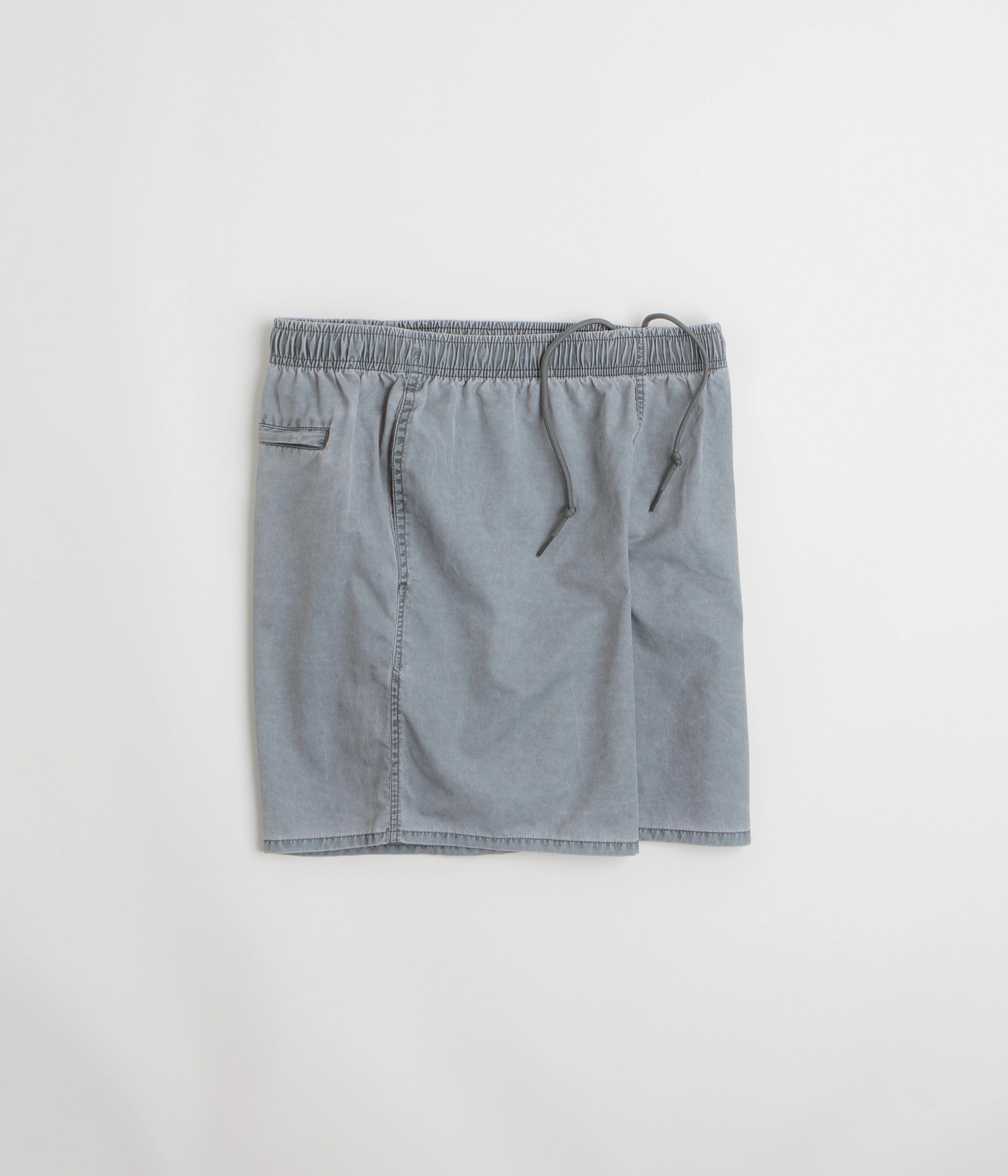 Obey Easy Pigment Cotton Nylon Shorts - Pigment Black Athletic Silhouette