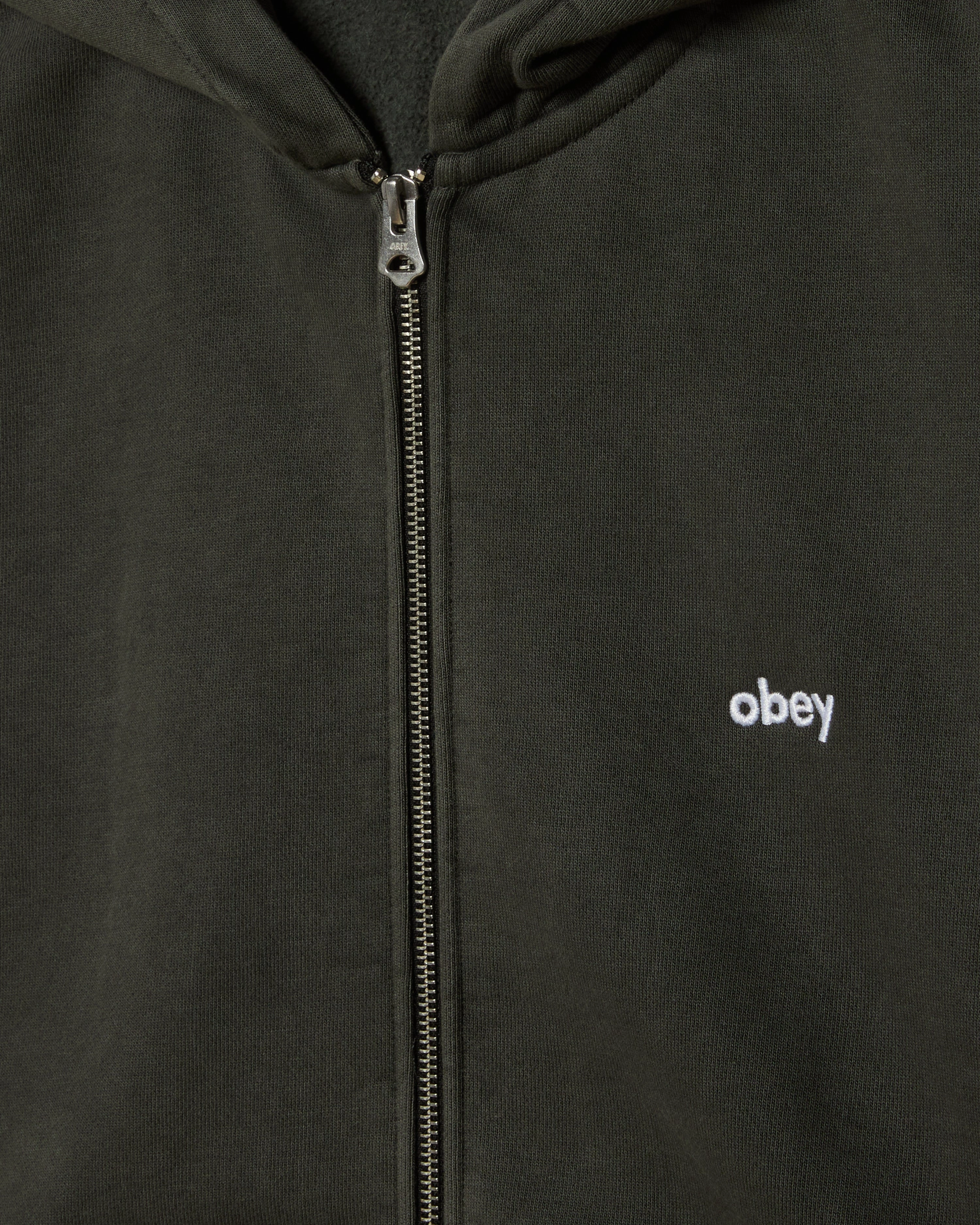Obey Lowercase Pigment Zip Hood product party readiness Earth Tones