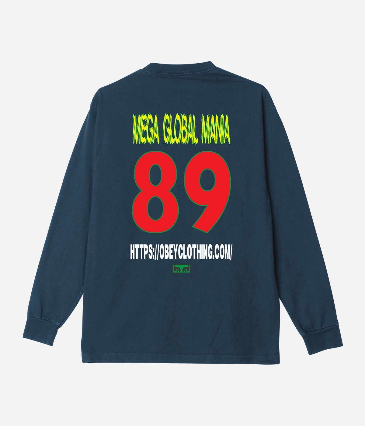 Anti Pilling Treatment Obey Mega Global Mania Ls T-Shirt