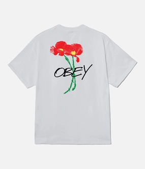 Durable Texture Obey Poppies T-Shirt