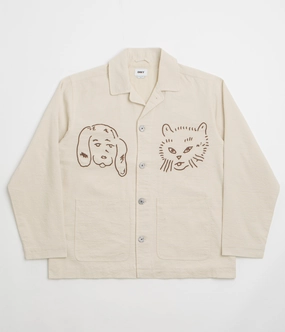 Obey Vesta Shirt Jacket - Egret Antiperspirant