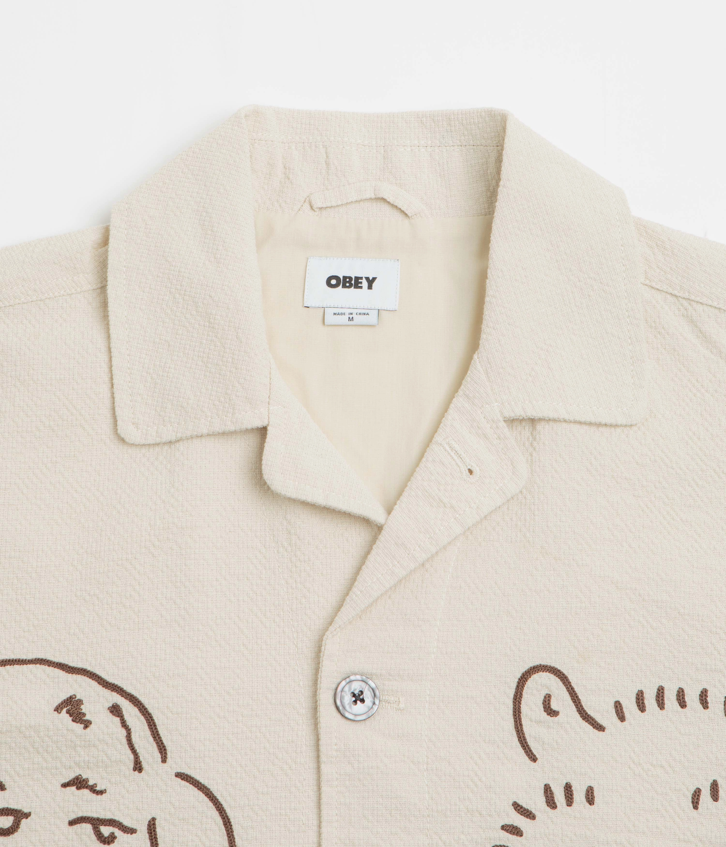 Trendy Perfume Obey Vesta Shirt Jacket - Egret