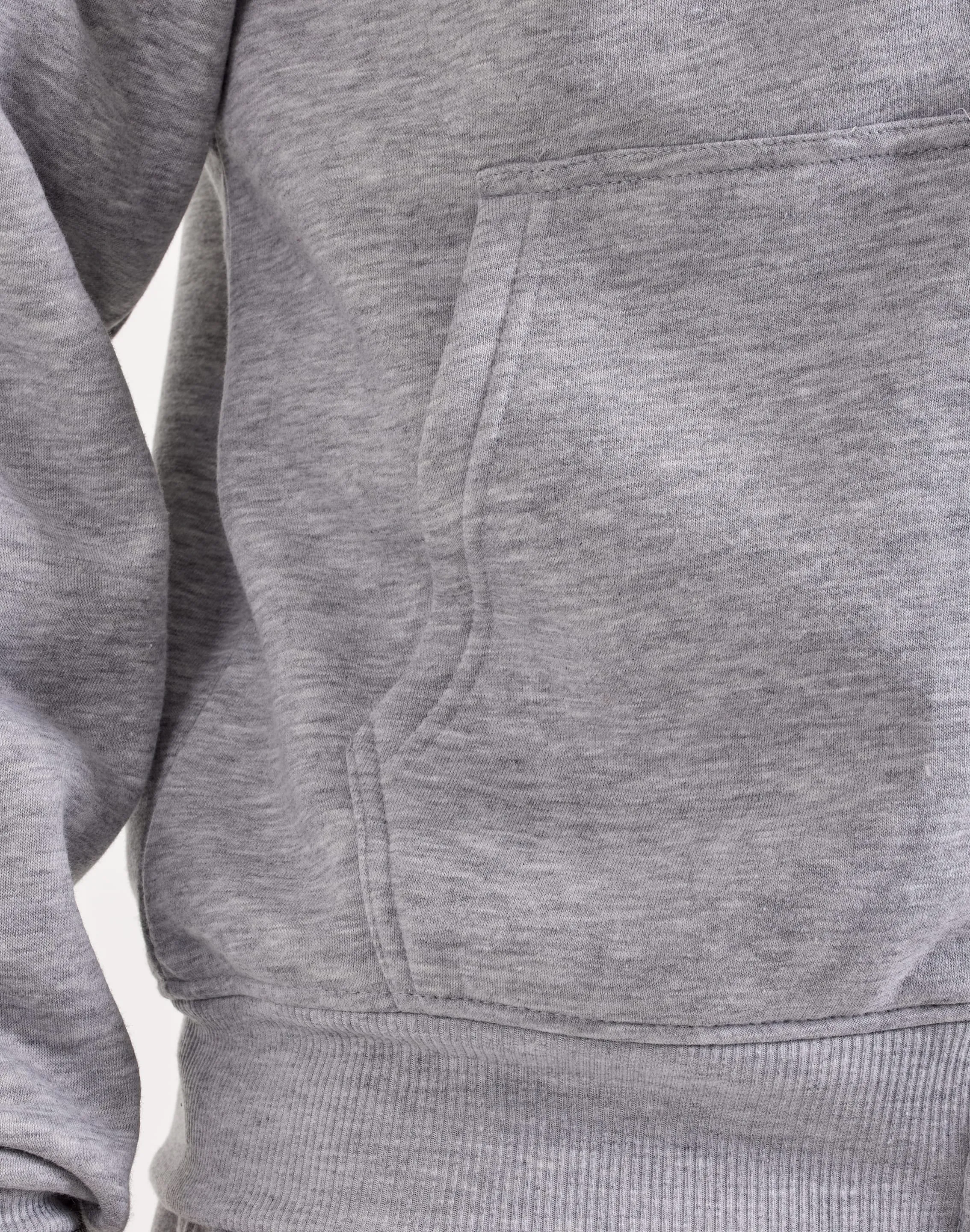 DH Essentials Basic Full-Zip Fleece Hoodie Earth Glow Windproof Fabric